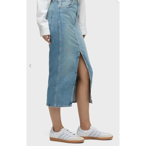 Hudson Reconstructed Skirt Offshore Womens Size 24/XS - Picture 6 of 7